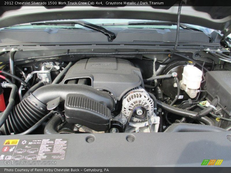  2012 Silverado 1500 Work Truck Crew Cab 4x4 Engine - 5.3 Liter OHV 16-Valve VVT Flex-Fuel Vortec V8