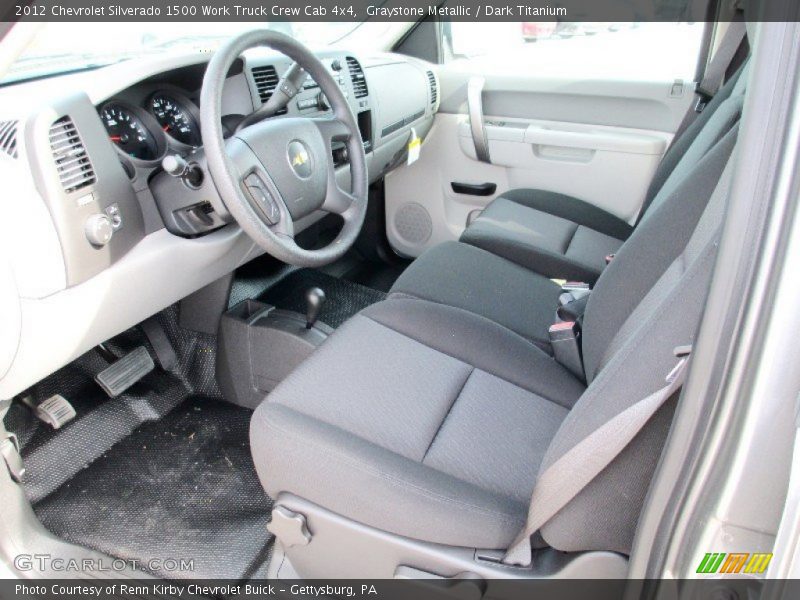  2012 Silverado 1500 Work Truck Crew Cab 4x4 Dark Titanium Interior