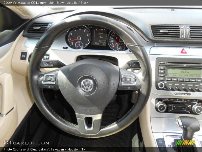 Light Brown Metallic / Black 2009 Volkswagen CC Luxury