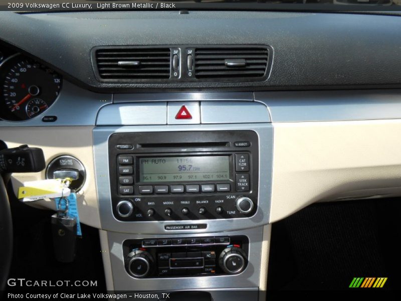 Light Brown Metallic / Black 2009 Volkswagen CC Luxury
