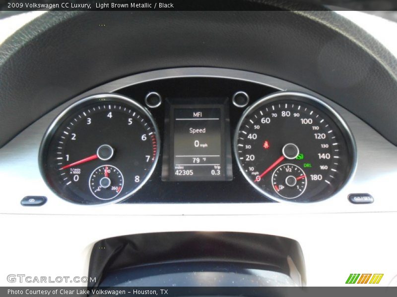 Light Brown Metallic / Black 2009 Volkswagen CC Luxury