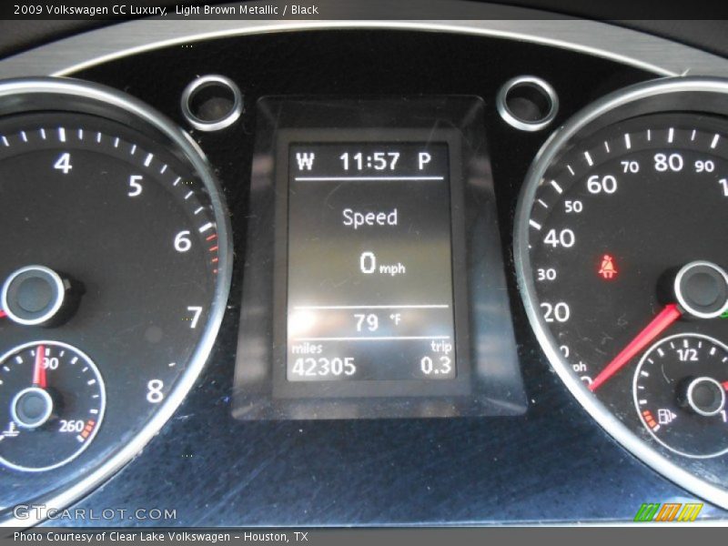 Light Brown Metallic / Black 2009 Volkswagen CC Luxury