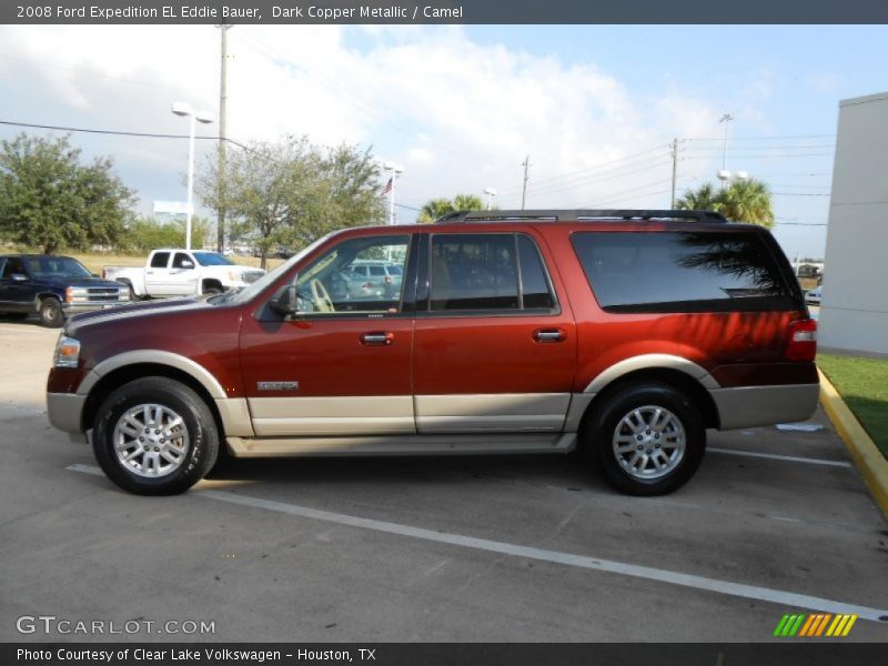 Dark Copper Metallic / Camel 2008 Ford Expedition EL Eddie Bauer