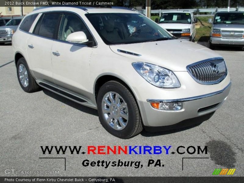 White Diamond Tricoat / Cashmere 2012 Buick Enclave FWD