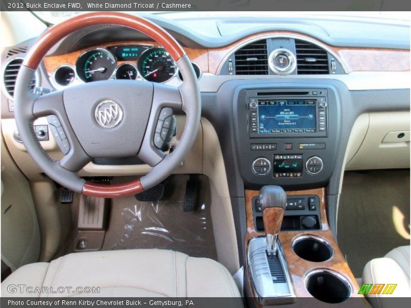White Diamond Tricoat / Cashmere 2012 Buick Enclave FWD