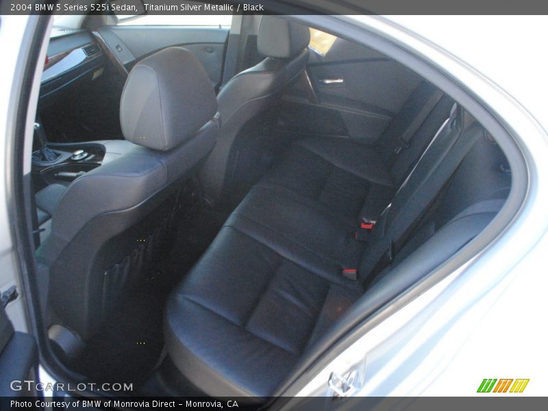 Titanium Silver Metallic / Black 2004 BMW 5 Series 525i Sedan