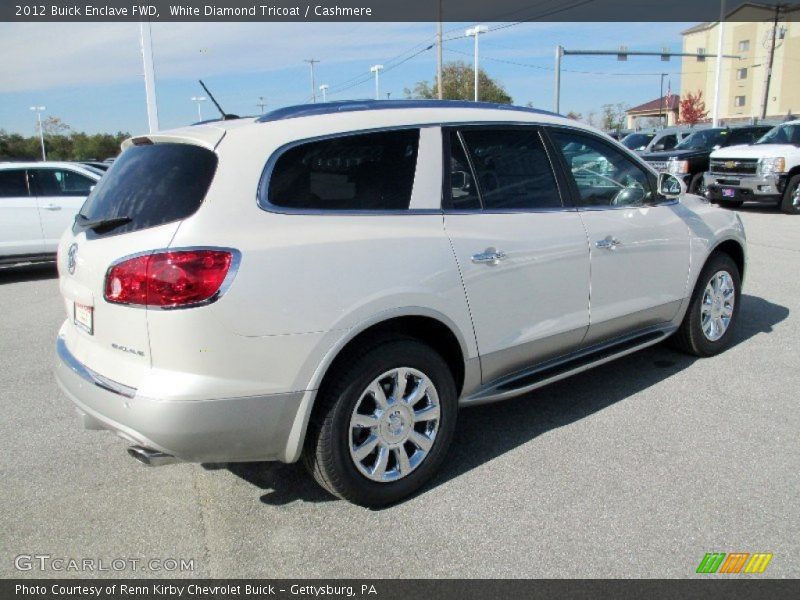 White Diamond Tricoat / Cashmere 2012 Buick Enclave FWD