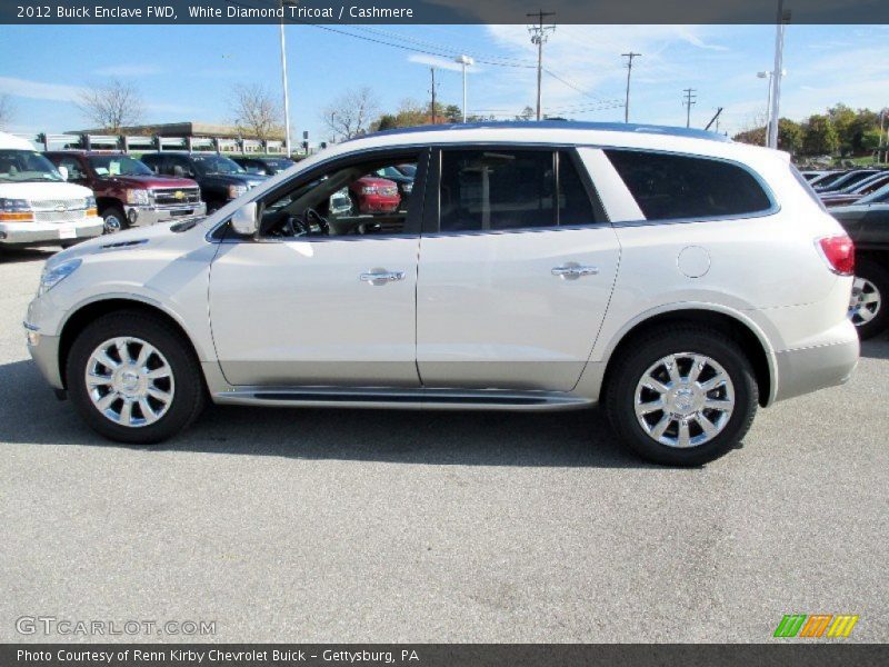 White Diamond Tricoat / Cashmere 2012 Buick Enclave FWD