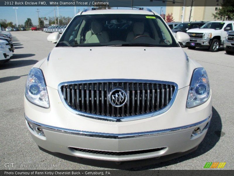 White Diamond Tricoat / Cashmere 2012 Buick Enclave FWD
