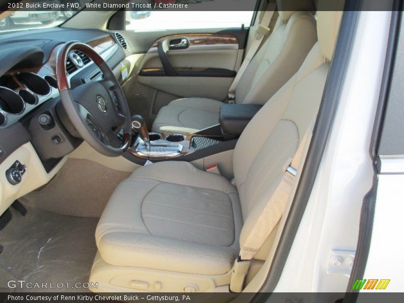 White Diamond Tricoat / Cashmere 2012 Buick Enclave FWD