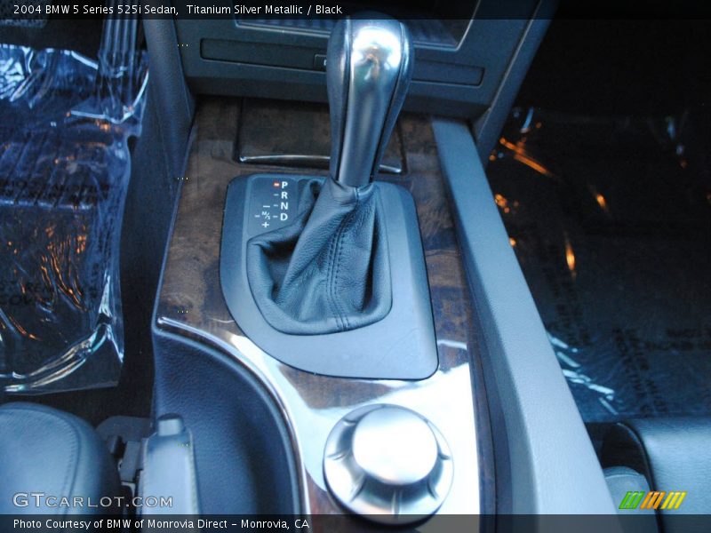 Titanium Silver Metallic / Black 2004 BMW 5 Series 525i Sedan