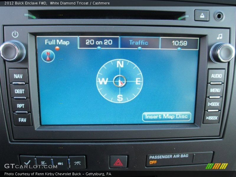 White Diamond Tricoat / Cashmere 2012 Buick Enclave FWD