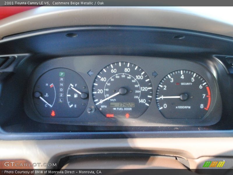  2001 Camry LE V6 LE V6 Gauges