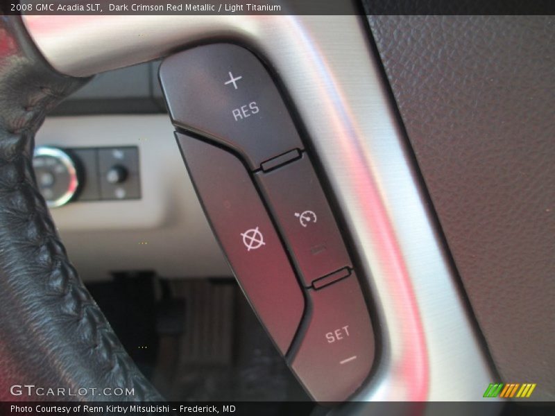 Dark Crimson Red Metallic / Light Titanium 2008 GMC Acadia SLT