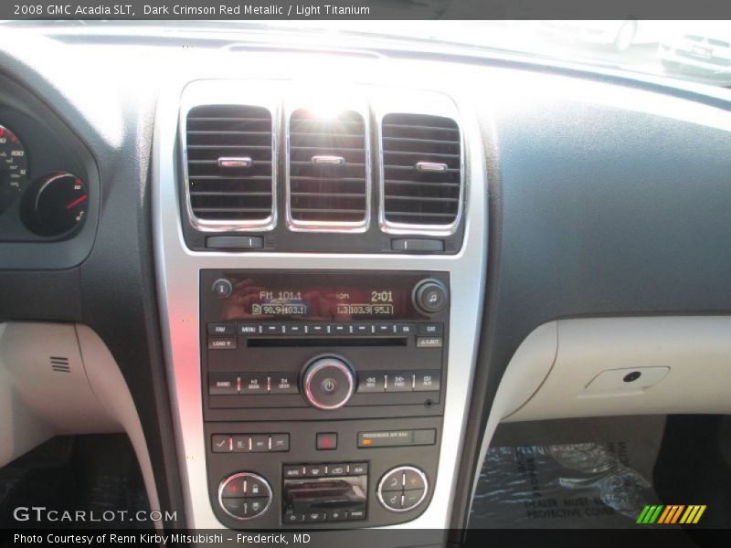 Dark Crimson Red Metallic / Light Titanium 2008 GMC Acadia SLT