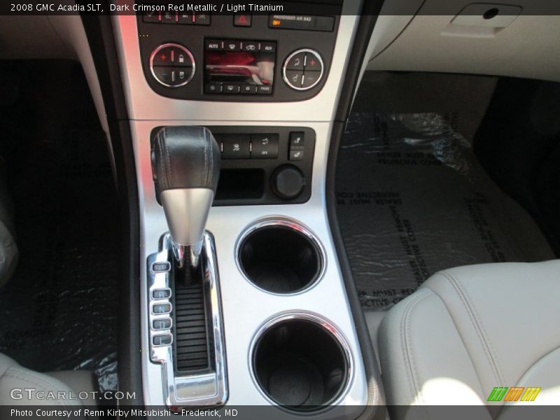 Dark Crimson Red Metallic / Light Titanium 2008 GMC Acadia SLT
