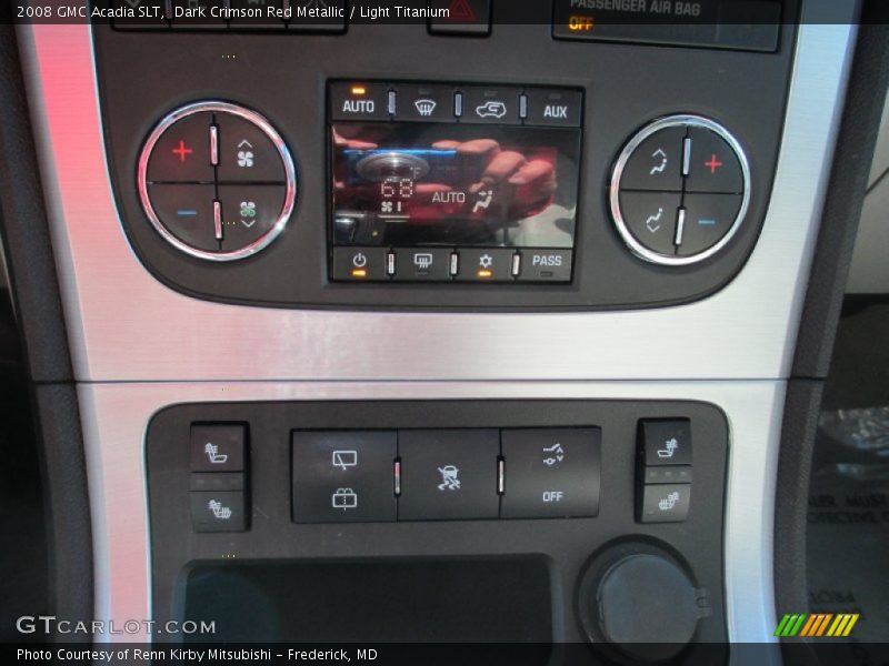 Dark Crimson Red Metallic / Light Titanium 2008 GMC Acadia SLT