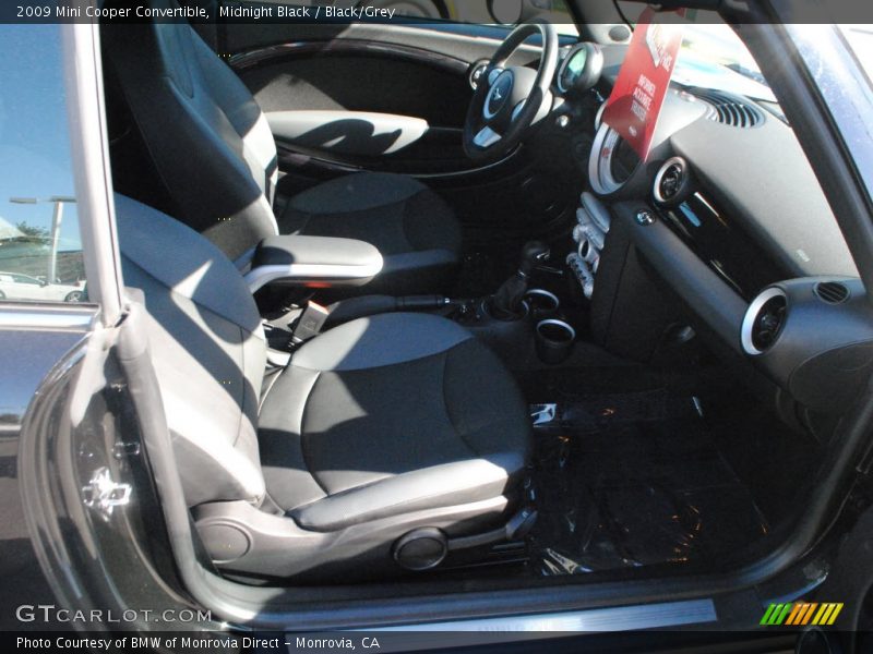 Midnight Black / Black/Grey 2009 Mini Cooper Convertible