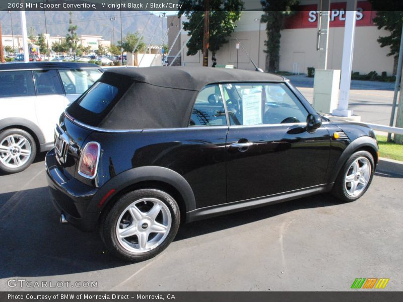 Midnight Black / Black/Grey 2009 Mini Cooper Convertible