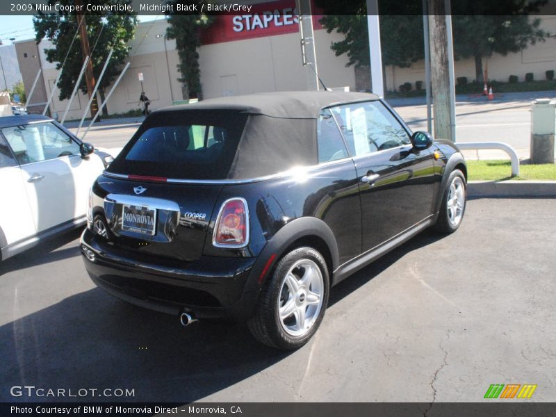 Midnight Black / Black/Grey 2009 Mini Cooper Convertible