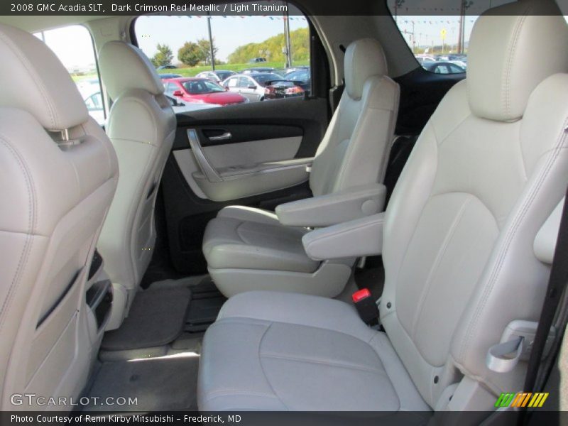 Dark Crimson Red Metallic / Light Titanium 2008 GMC Acadia SLT