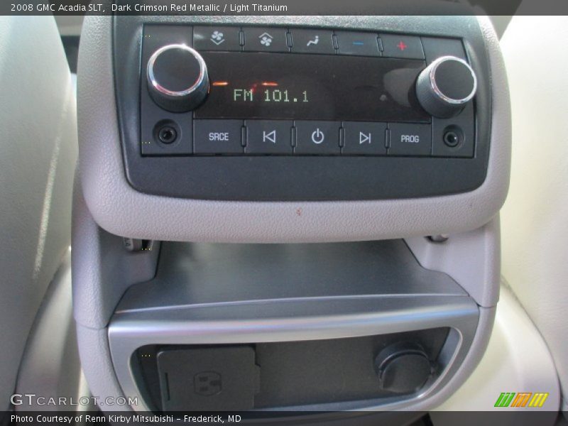 Dark Crimson Red Metallic / Light Titanium 2008 GMC Acadia SLT