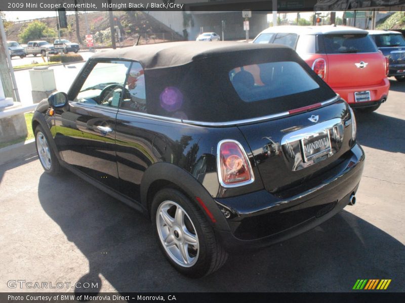 Midnight Black / Black/Grey 2009 Mini Cooper Convertible