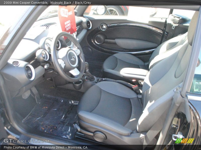 Midnight Black / Black/Grey 2009 Mini Cooper Convertible