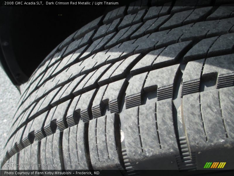 Dark Crimson Red Metallic / Light Titanium 2008 GMC Acadia SLT