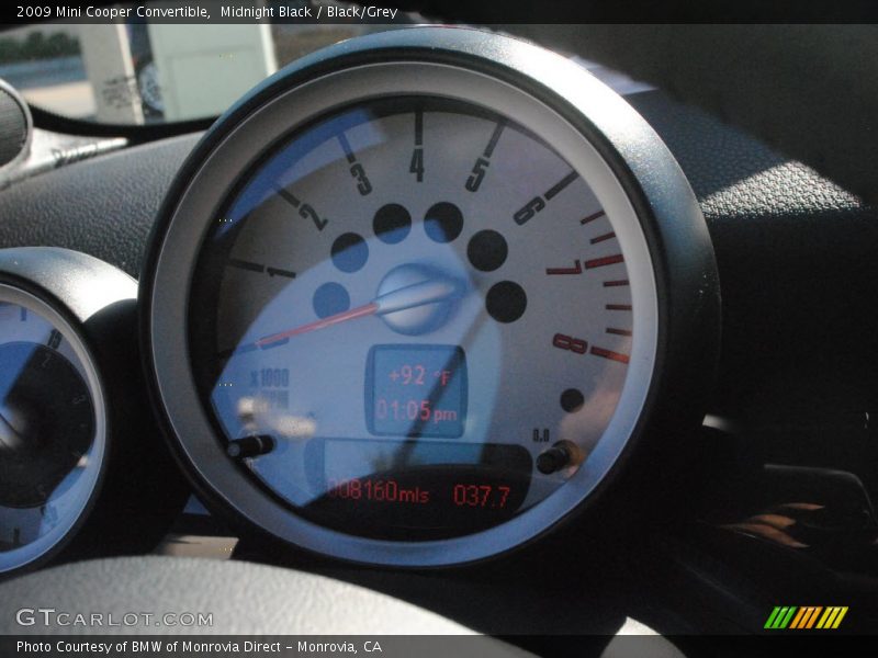 Midnight Black / Black/Grey 2009 Mini Cooper Convertible