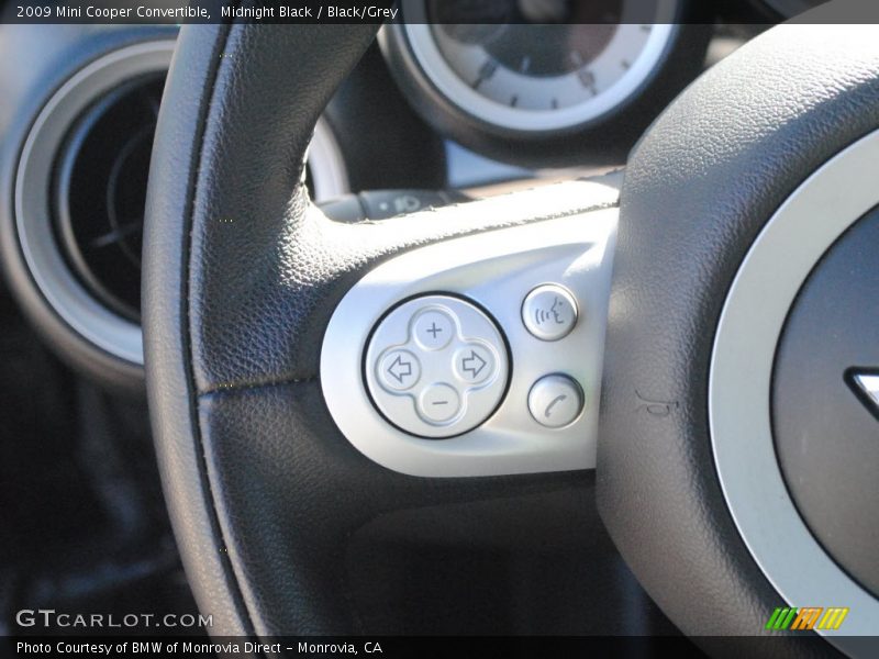 Midnight Black / Black/Grey 2009 Mini Cooper Convertible