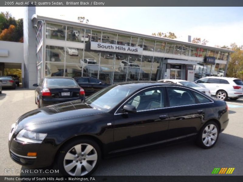 Brilliant Black / Ebony 2005 Audi A6 4.2 quattro Sedan