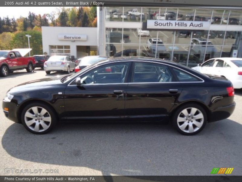 Brilliant Black / Ebony 2005 Audi A6 4.2 quattro Sedan