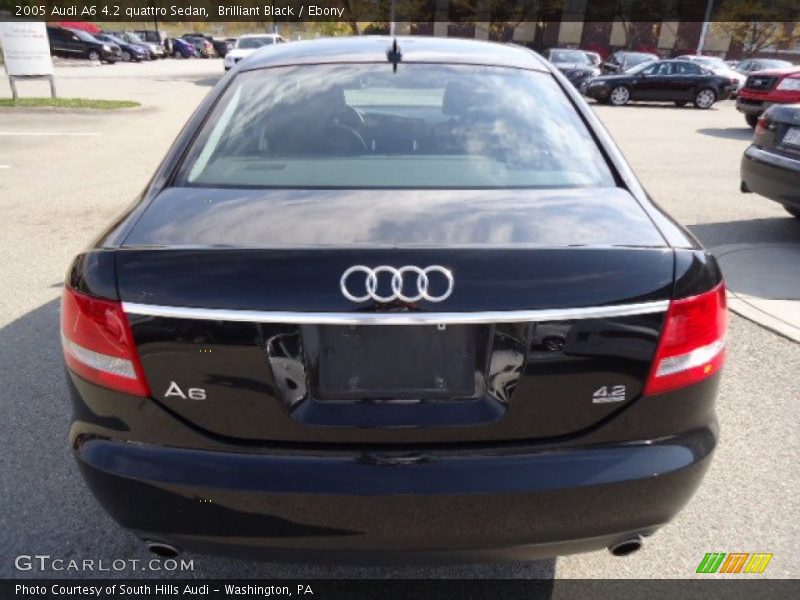 Brilliant Black / Ebony 2005 Audi A6 4.2 quattro Sedan