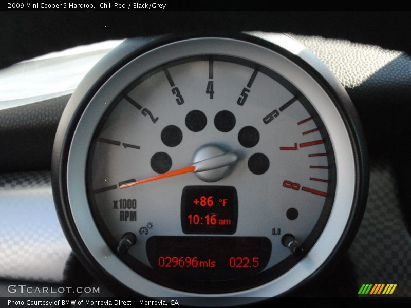 Chili Red / Black/Grey 2009 Mini Cooper S Hardtop