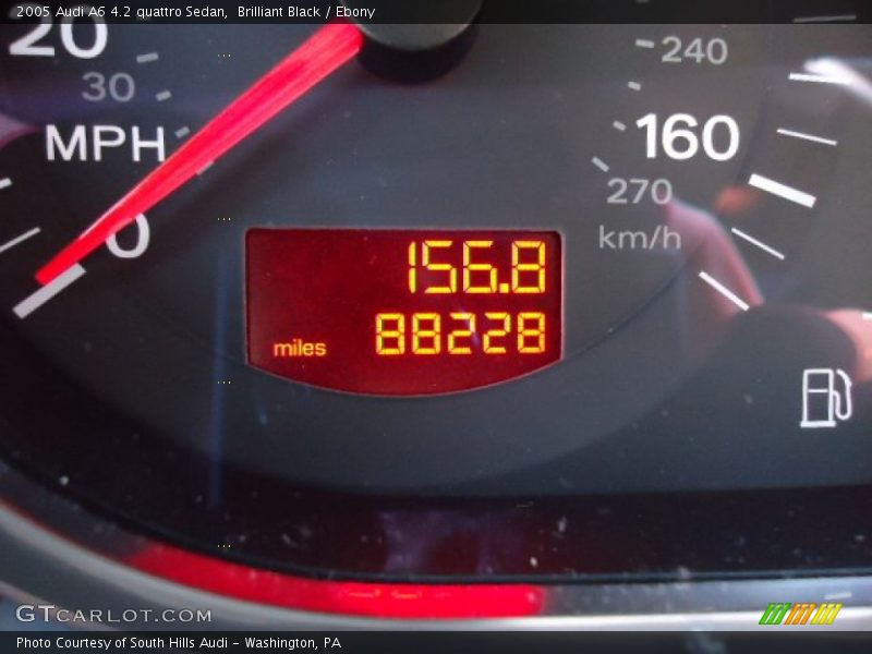 Brilliant Black / Ebony 2005 Audi A6 4.2 quattro Sedan