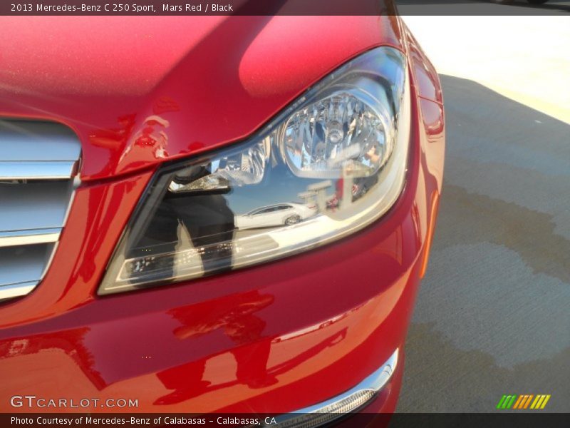 Mars Red / Black 2013 Mercedes-Benz C 250 Sport