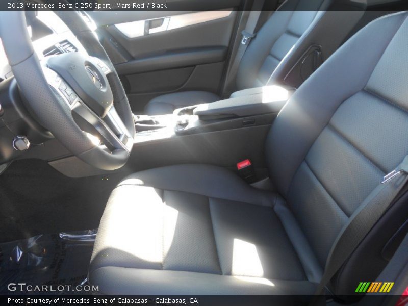 Mars Red / Black 2013 Mercedes-Benz C 250 Sport