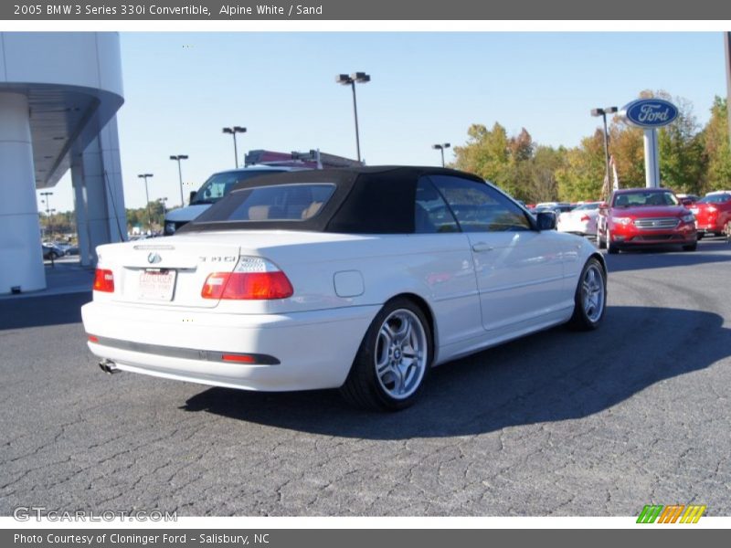 Alpine White / Sand 2005 BMW 3 Series 330i Convertible