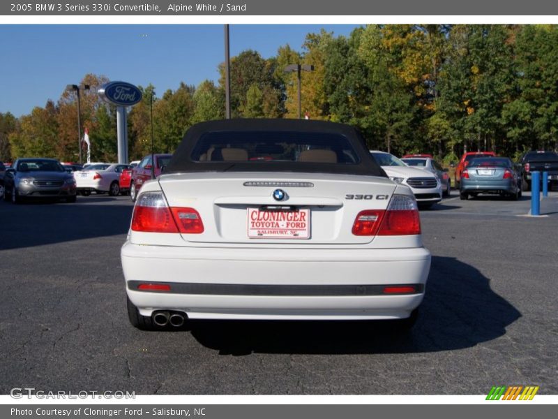 Alpine White / Sand 2005 BMW 3 Series 330i Convertible