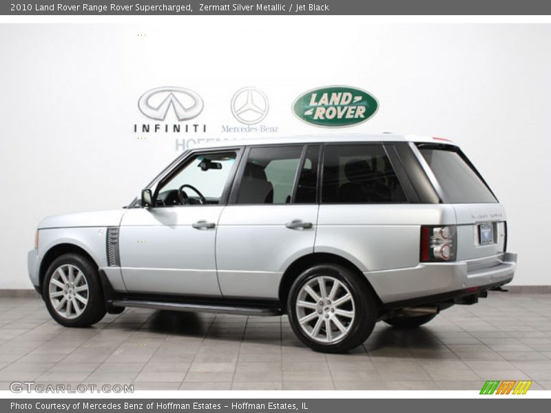 Zermatt Silver Metallic / Jet Black 2010 Land Rover Range Rover Supercharged