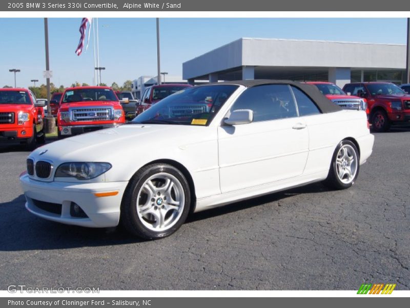 Alpine White / Sand 2005 BMW 3 Series 330i Convertible