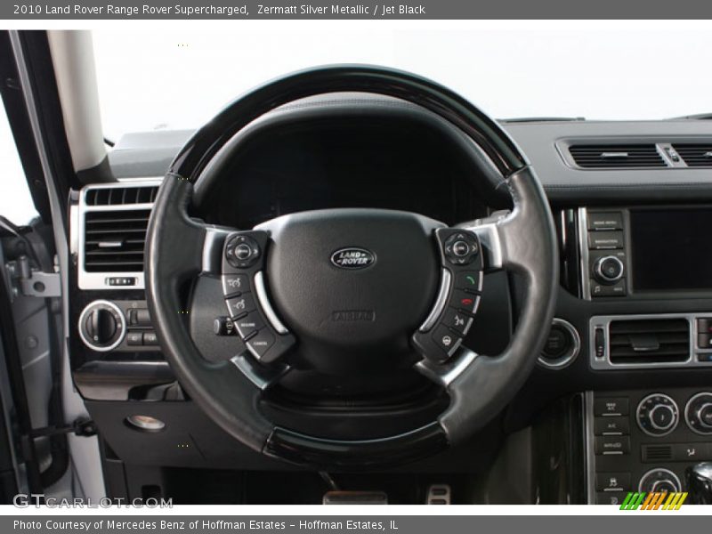 Zermatt Silver Metallic / Jet Black 2010 Land Rover Range Rover Supercharged