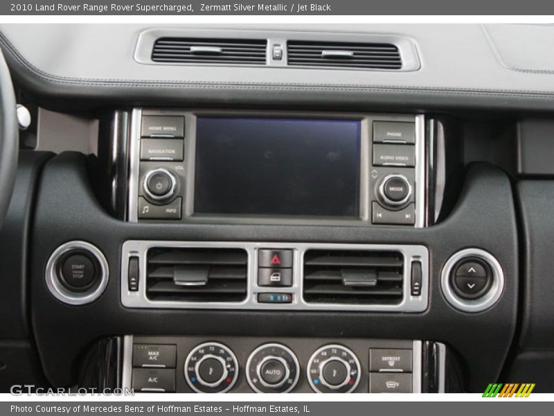 Zermatt Silver Metallic / Jet Black 2010 Land Rover Range Rover Supercharged