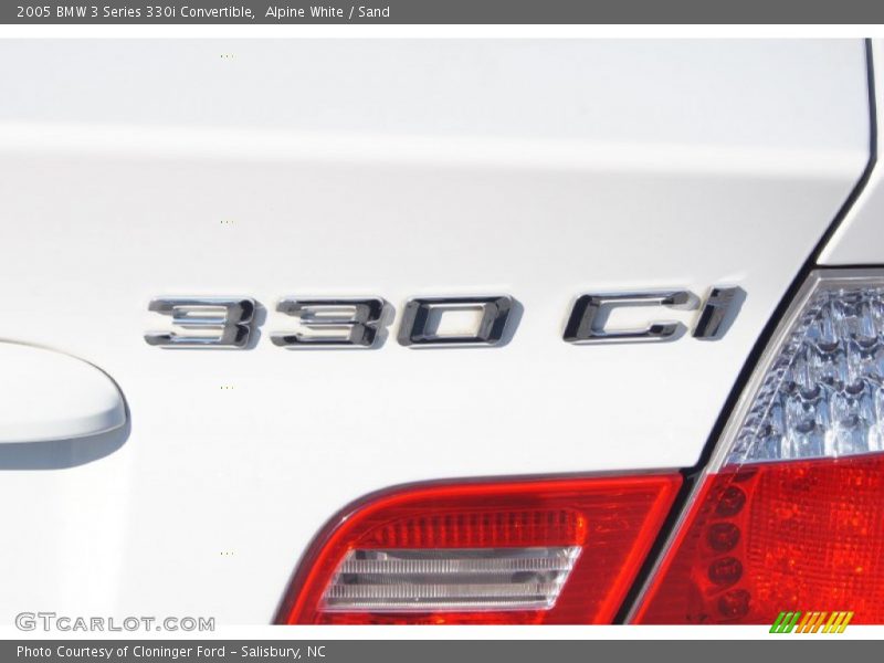 Alpine White / Sand 2005 BMW 3 Series 330i Convertible