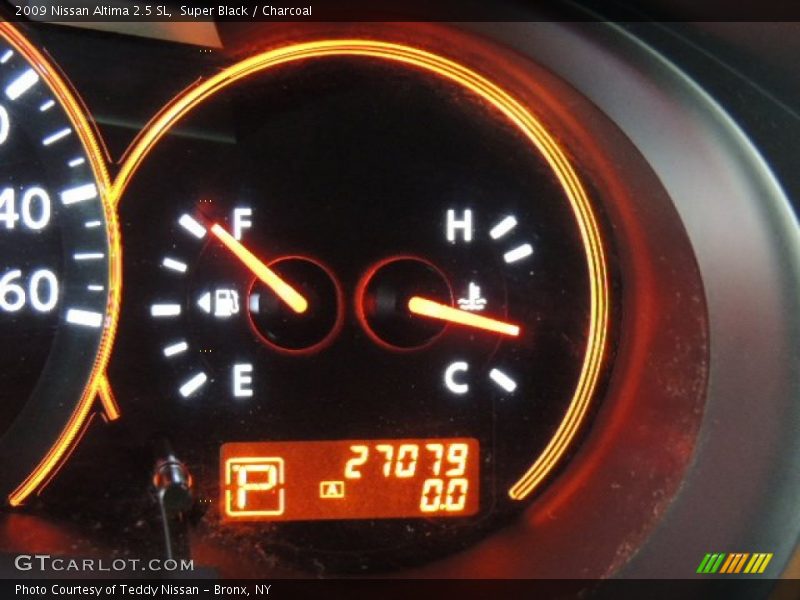Super Black / Charcoal 2009 Nissan Altima 2.5 SL