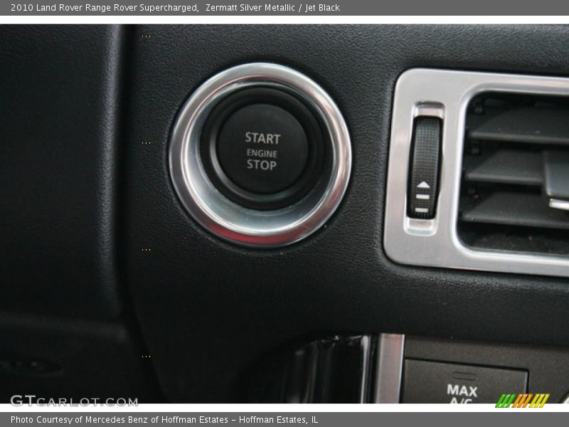 Zermatt Silver Metallic / Jet Black 2010 Land Rover Range Rover Supercharged