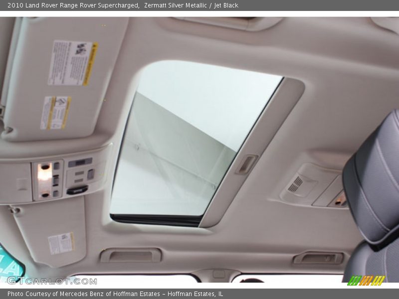 Zermatt Silver Metallic / Jet Black 2010 Land Rover Range Rover Supercharged