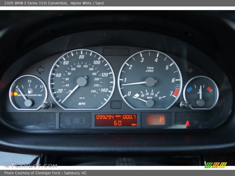 Alpine White / Sand 2005 BMW 3 Series 330i Convertible