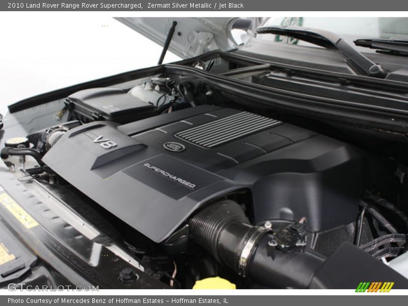 Zermatt Silver Metallic / Jet Black 2010 Land Rover Range Rover Supercharged